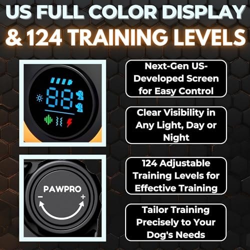 Dog Training Collar with Remote, Waterproof, Rechargeable, 4 Modes