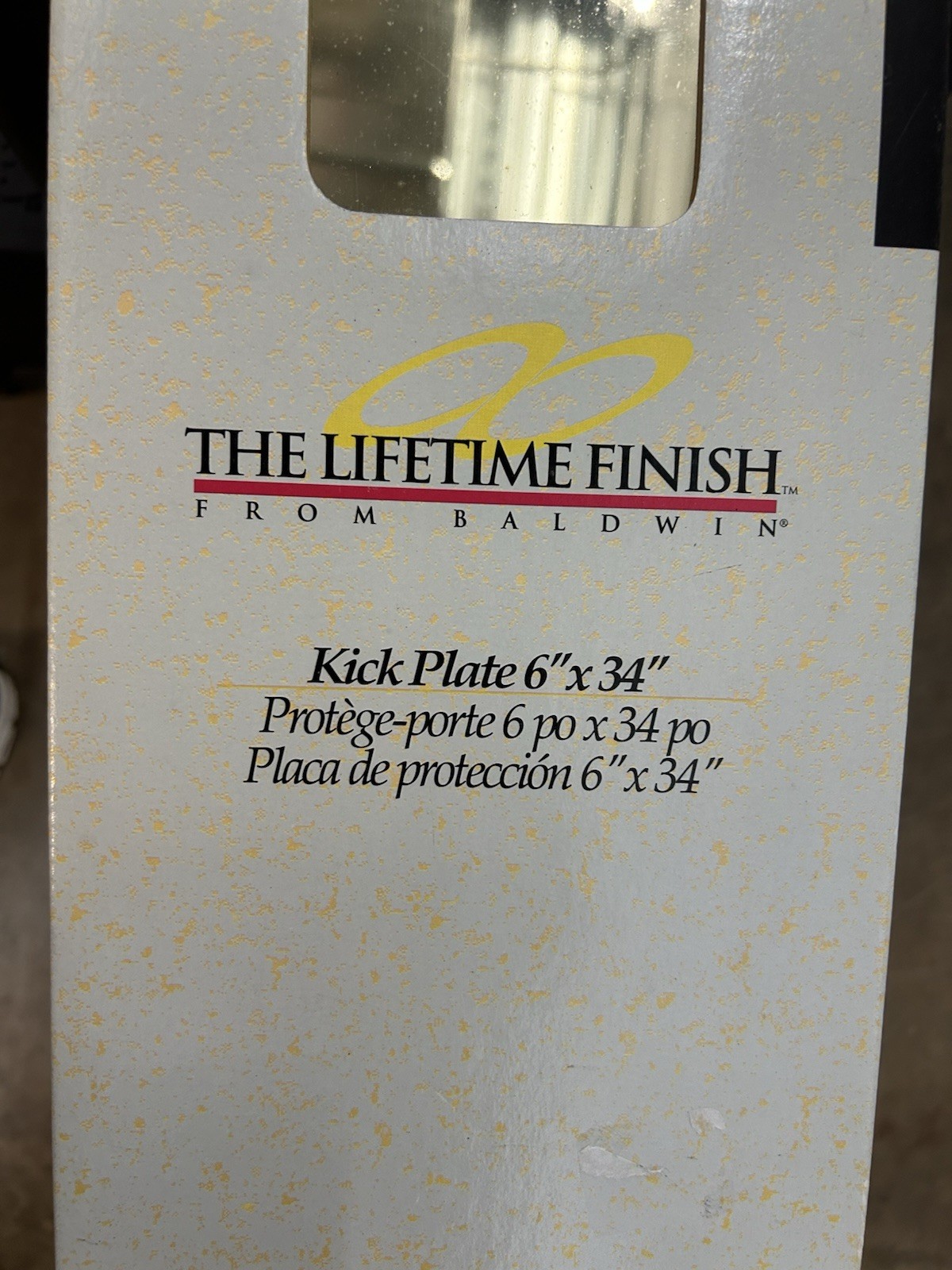 BALDWIN CUSTOM HOMES PREMIUM DOOR KICK PLATE Brass 6" X 34"