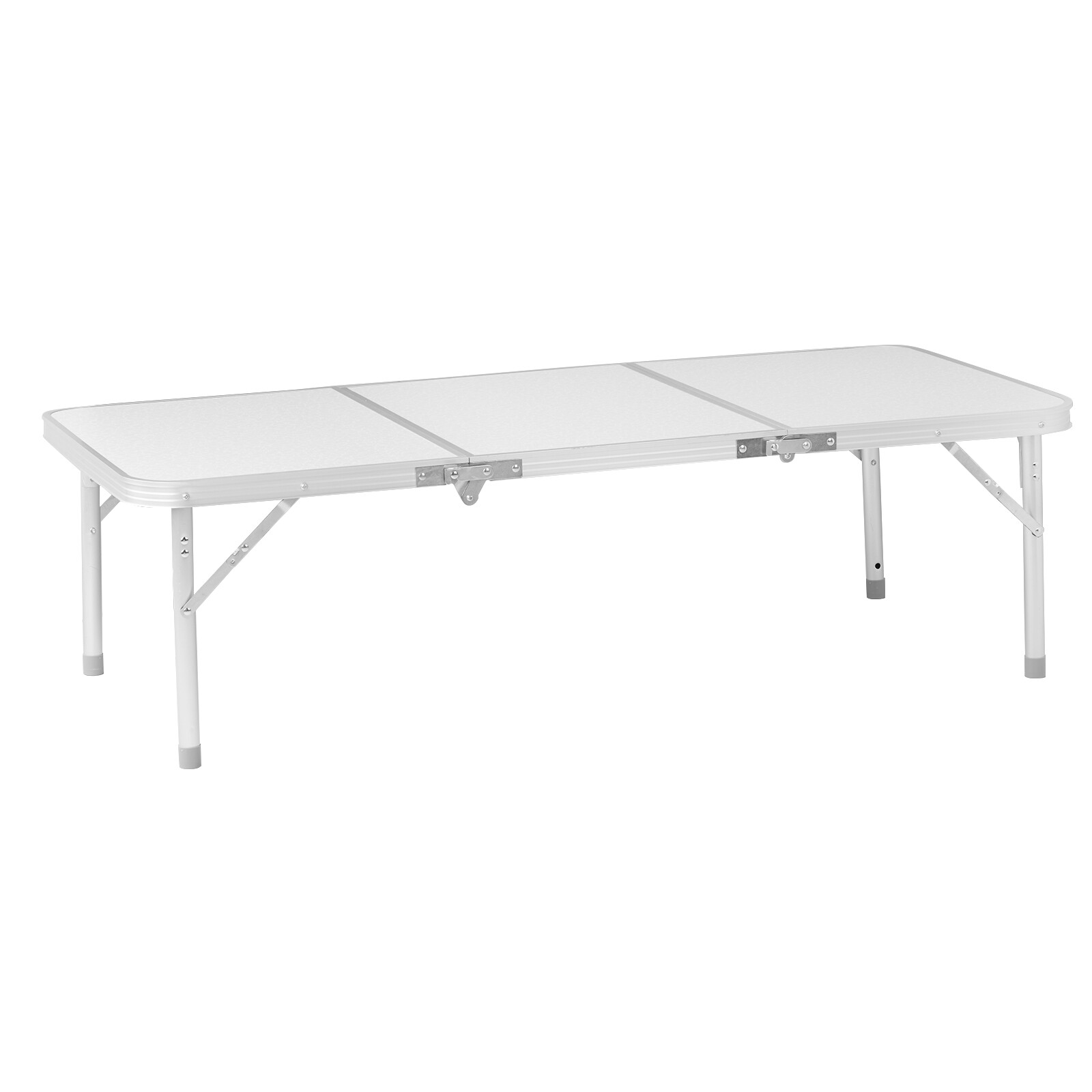 4ft Camping Folding Table Aluminum Portable Picnic Table with Adjustable Height