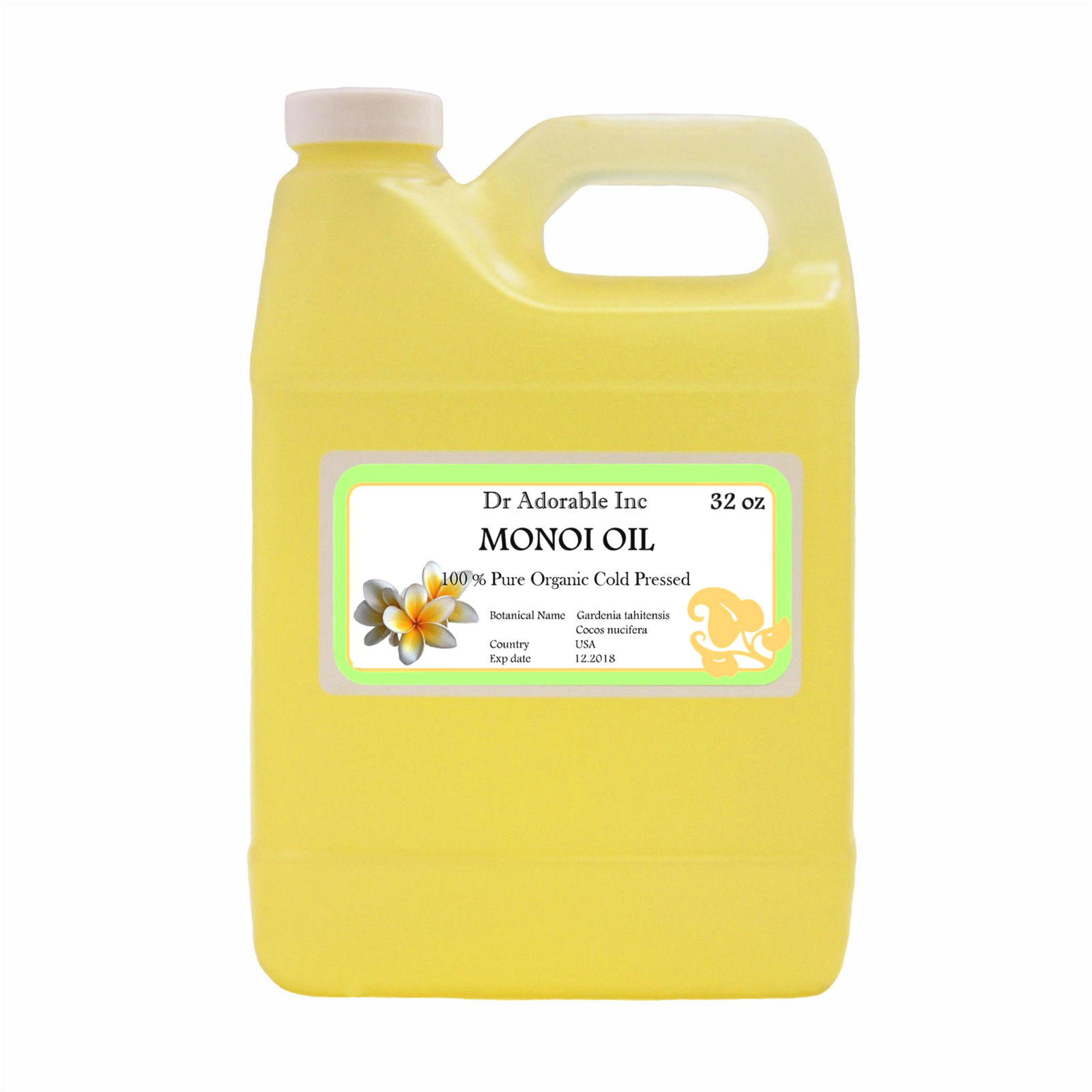 32 oz MONOI COCONUT OIL PREMIUM 100% PURE ORGANIC NATURAL MULTI PURPOSE HAIR