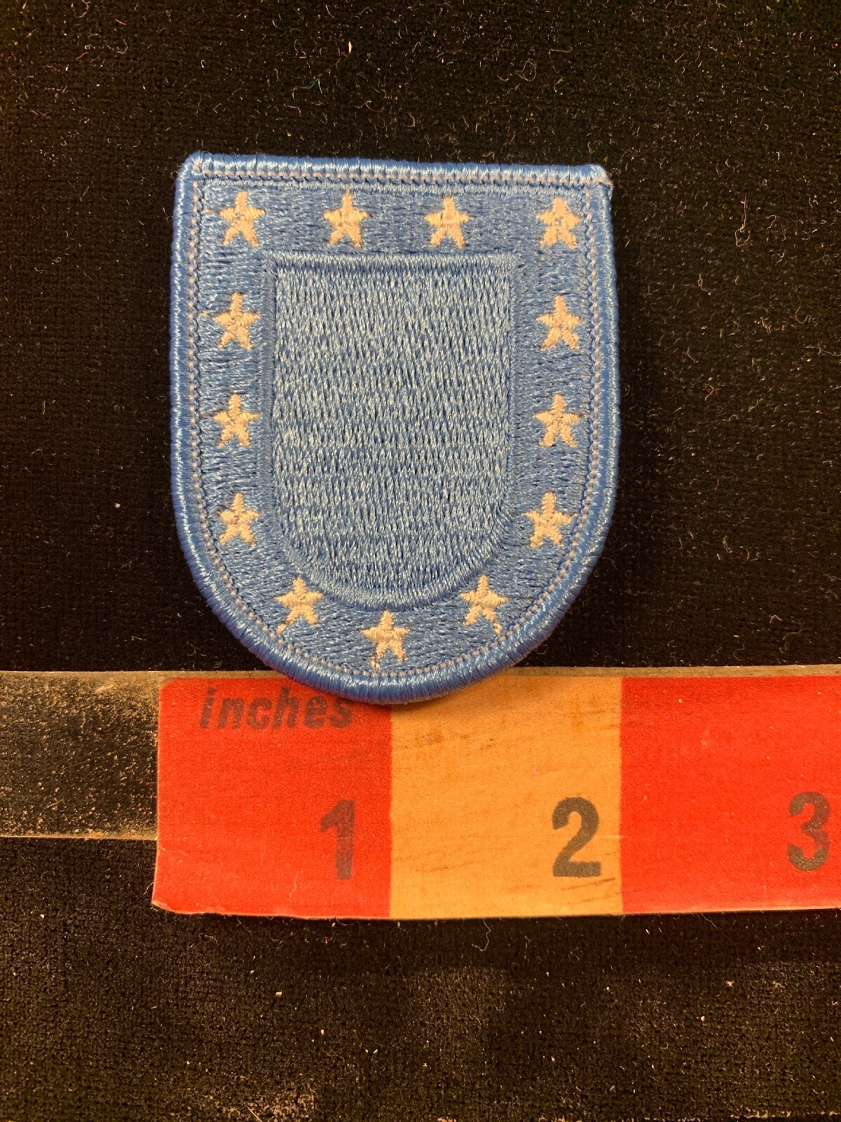 Military Blue Army Beret Flash Patch 66WQ