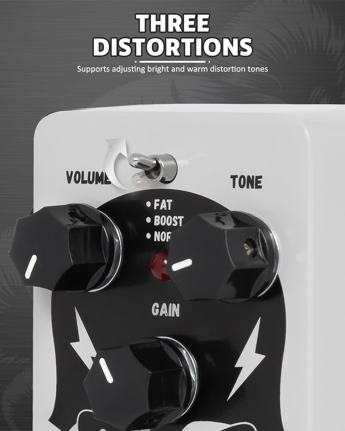 STRICH GREY TUBE Analog Overdrive Pedal compact three distortion modes Open Box