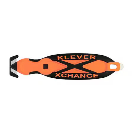 Klever Kcj-Xc-G Safety Cutter, Fixed Blade, Safety Recessed, Boxes; Film; Tape