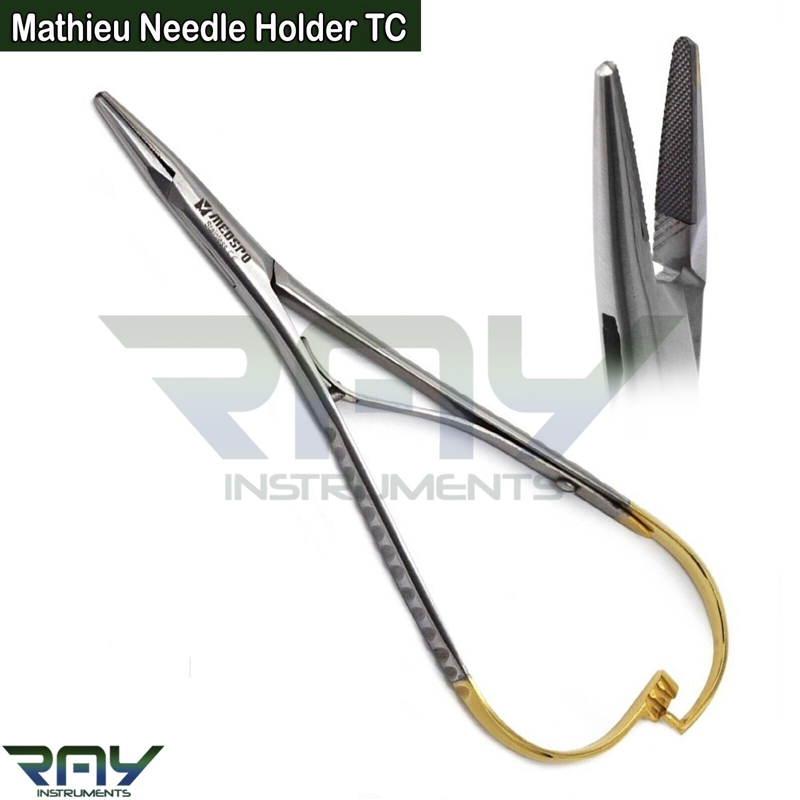 Orthodontic Mathieu Needle Holder Forceps TC 14cm Dental Ligature Suture Plier