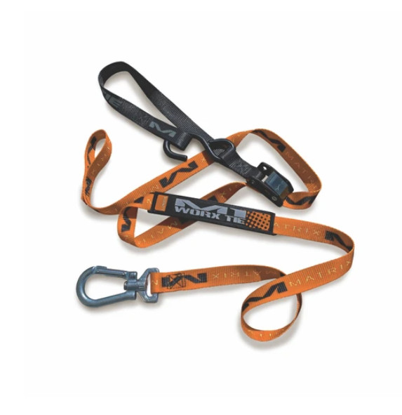 Matrix Concepts M1 1.0 1" Worx Tie Down Set of 2 Pair Orange Bike Motorcycle ATV