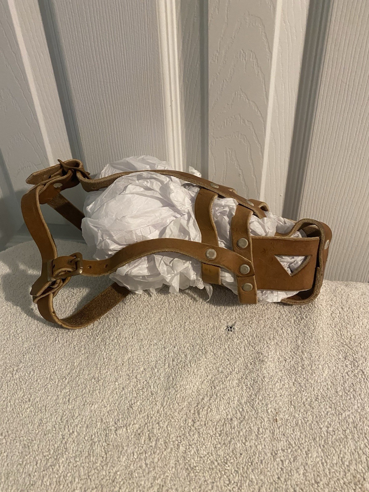 Ray Allen Mfg 1970 Signature K9 Leather Dog Muzzle Size XL
