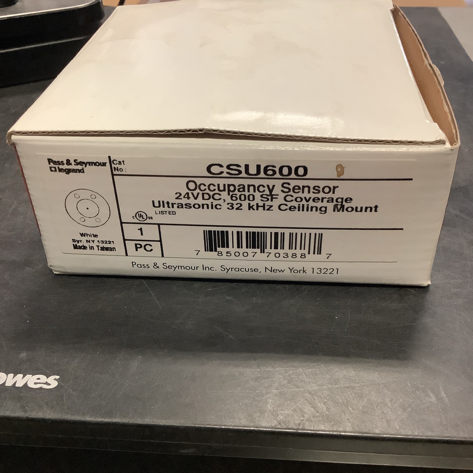 Pass & Seymour CSU 600 Occupancy sensor 24V DC, 600 SF Coverage, 32 kHz