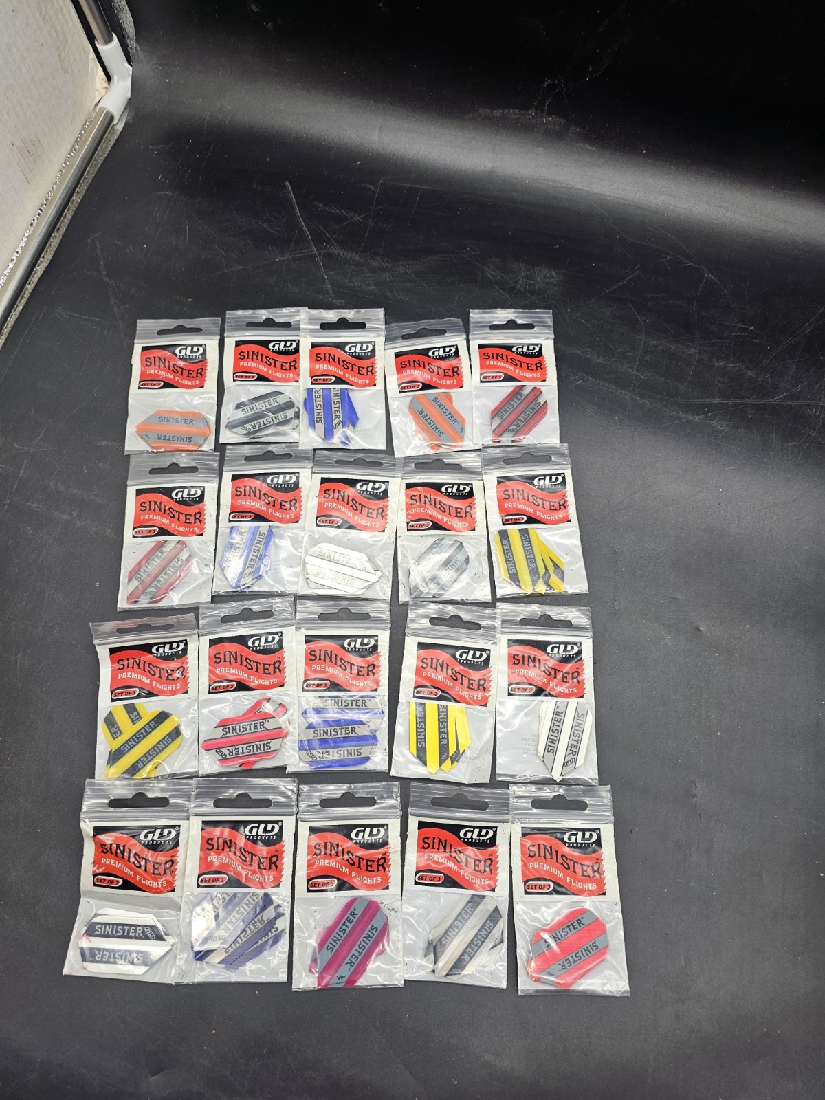 Dart Flights GLD Sinister Lot Of (20) Packs Of 3 NOS Slim