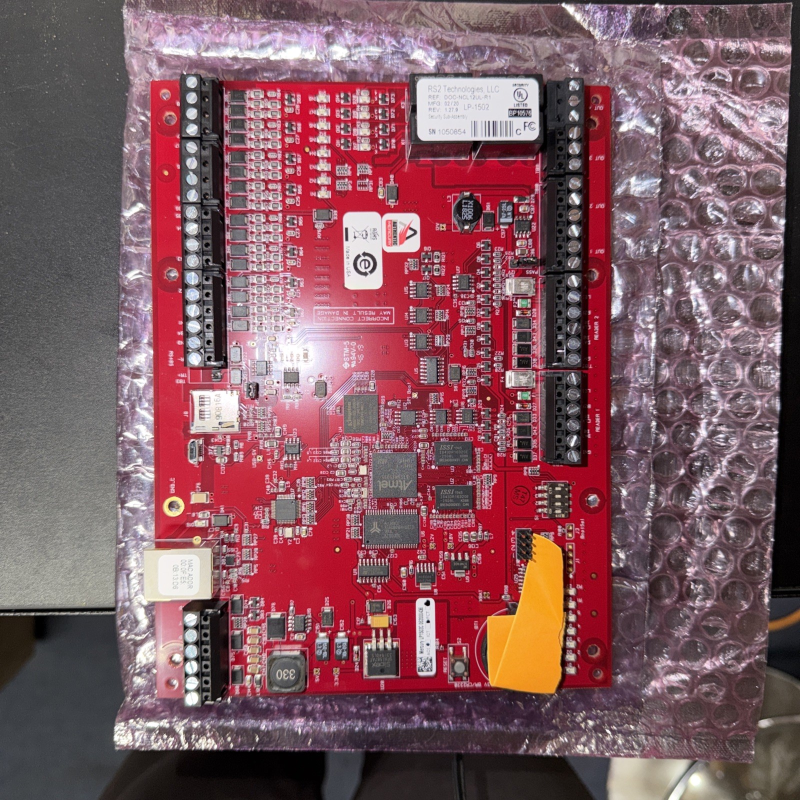 RS2 Technology Mercury Security LP1502 Card Reader Controller Module LP-1502---