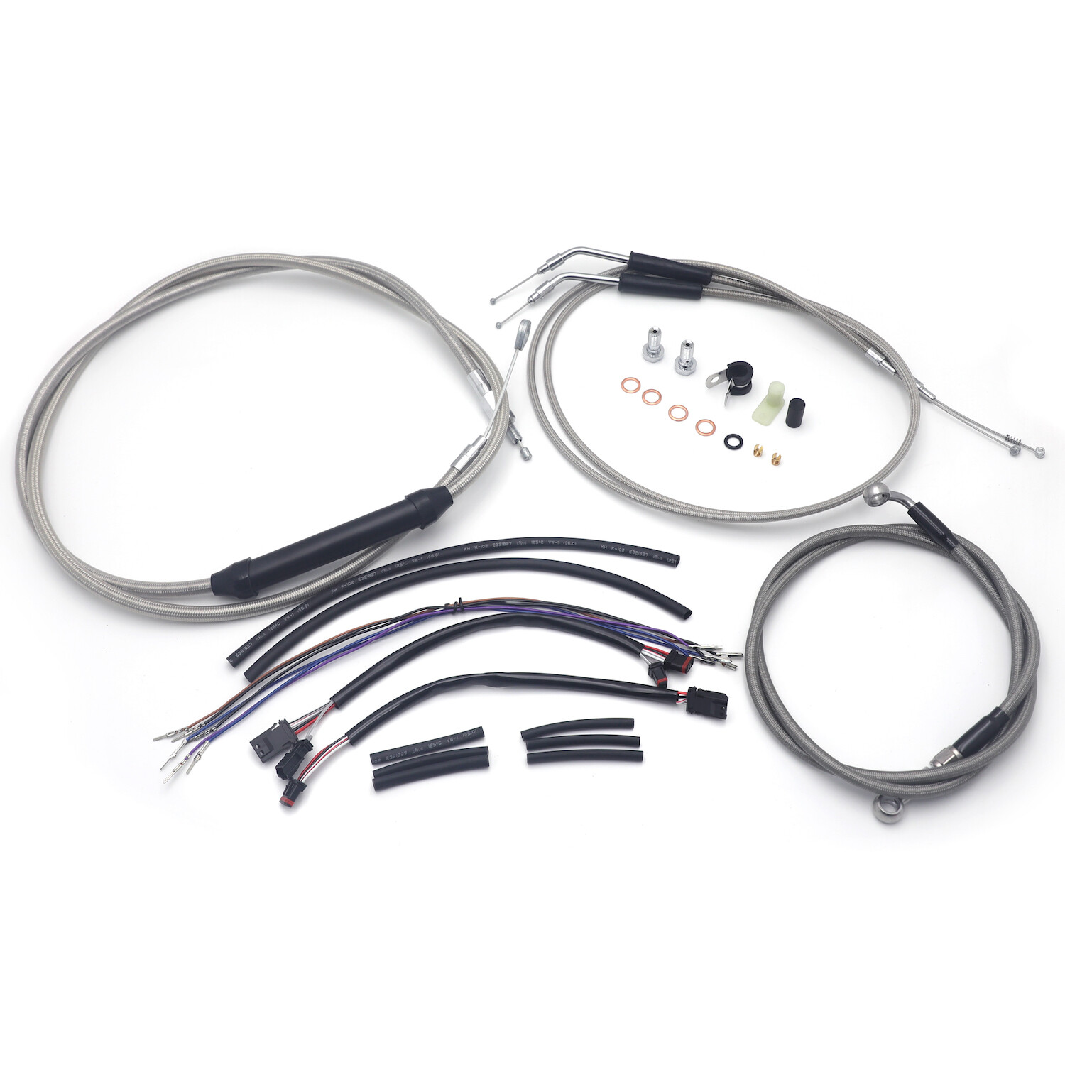 12" Handlebar Extended Cable For 12-14 Dyna Super Glide Custom FXDC w/out ABS
