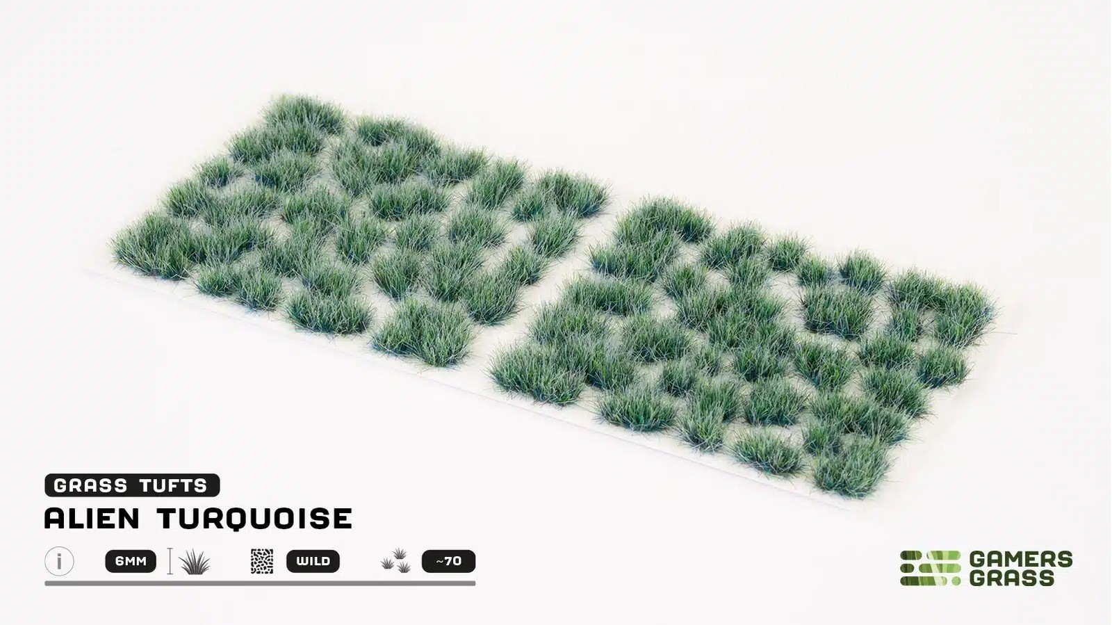 Gamers Grass: Alien Turquoise Tuft (6mm)
