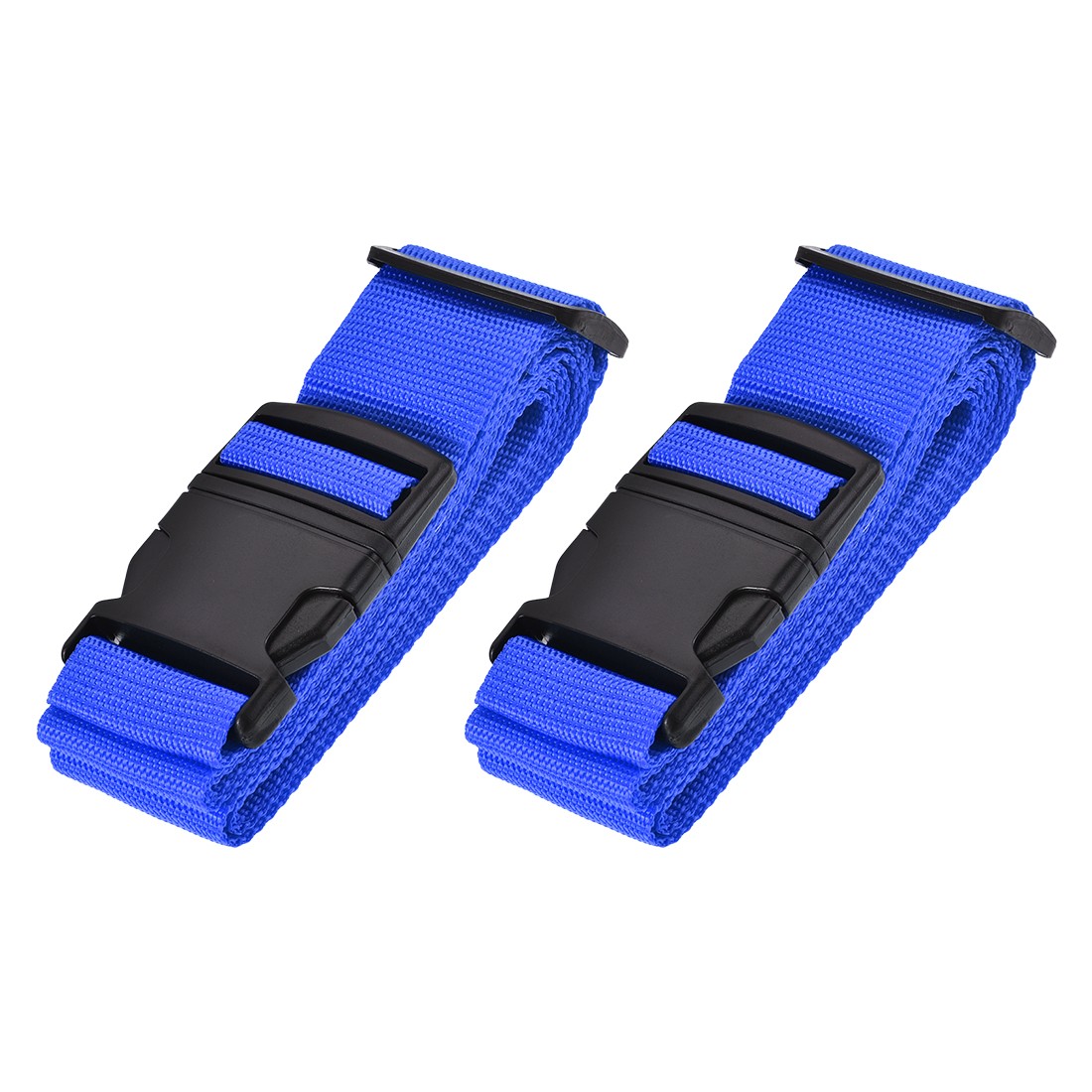 2Pack Luggage Straps Suitcase Belts with Buckle Label 2Mx5cm Dark Blue