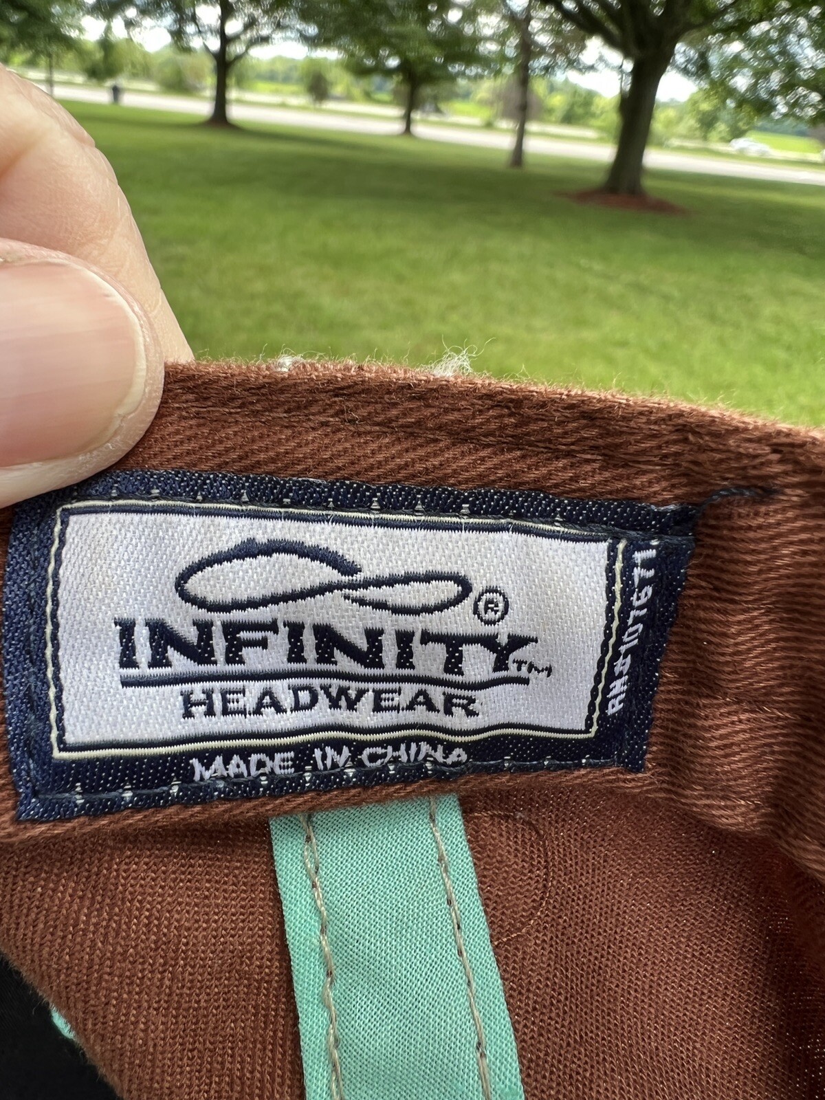 Ninety Nine 99 Rust Color Teal Cap/Hat Grunge Infinity Headwear EUC
