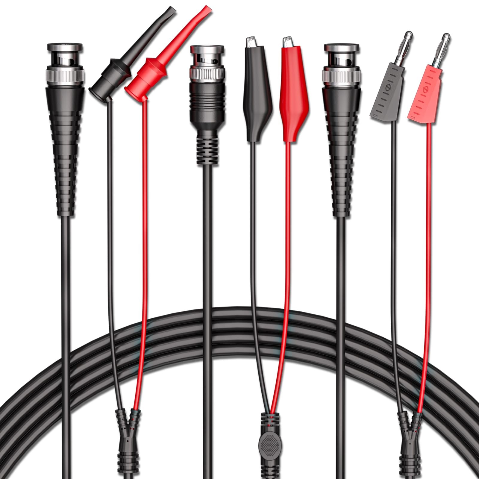 BNC Test Leads Set Oscilloscope Test Leads Kit BNC to Alligator Crocodile Cli...