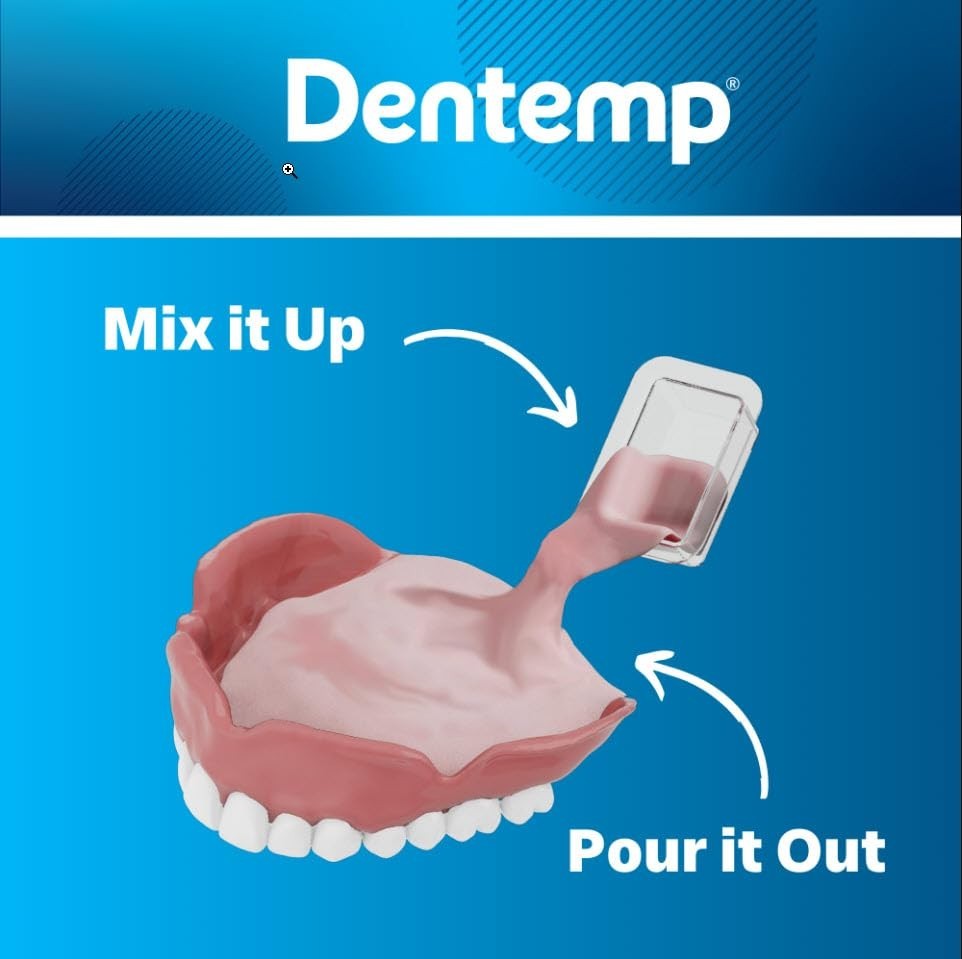 Denture Reline Kit Value Pack - Advanced Formula Reline It Denture Reliner - ...