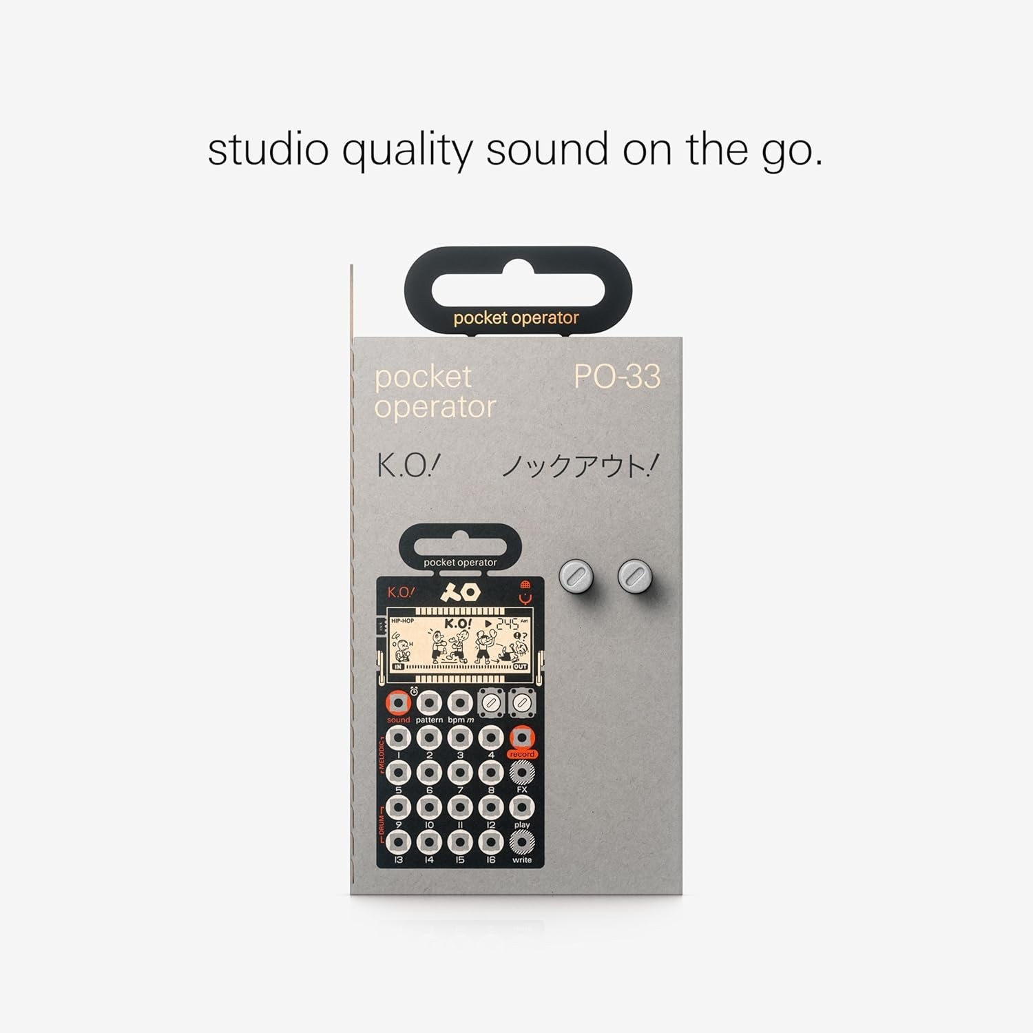 Compact PO-33 K.O.! Sampler & Drum Machine with 40 Sec Memory, Built-In Effects