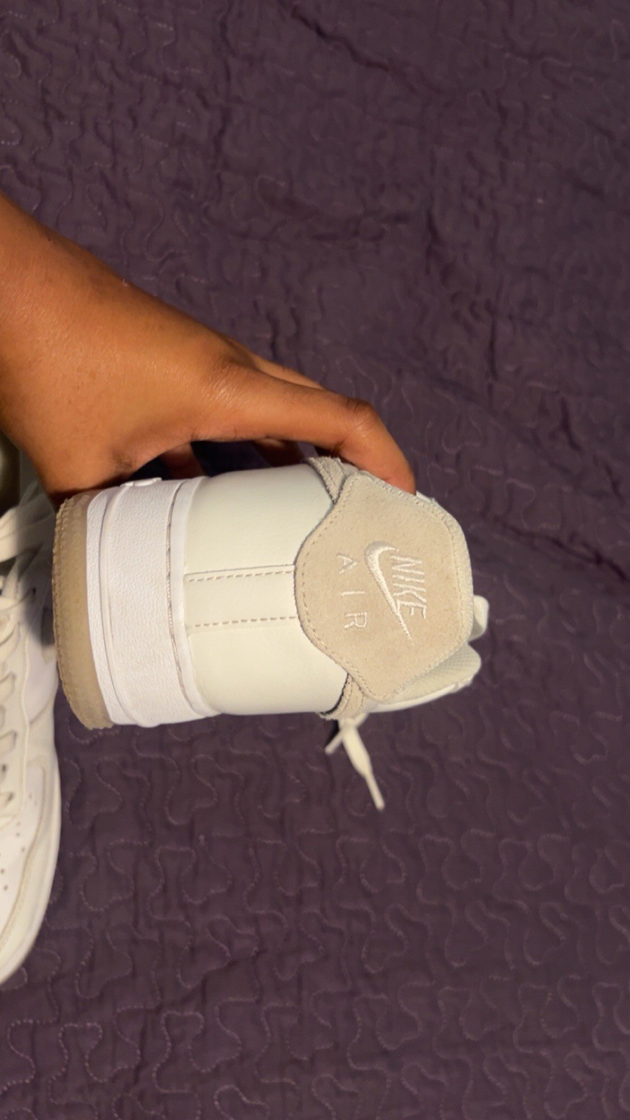 Nike Air Force 1 Low Top White Solid Lace-Up Men's Athletic Sneakers