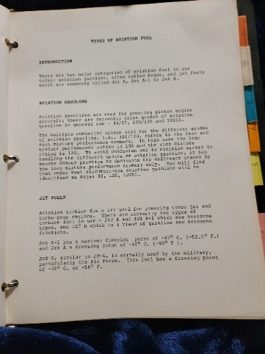 WASHINGTON AIR CO. STANDARD OPERATING PROCEDURES 1986