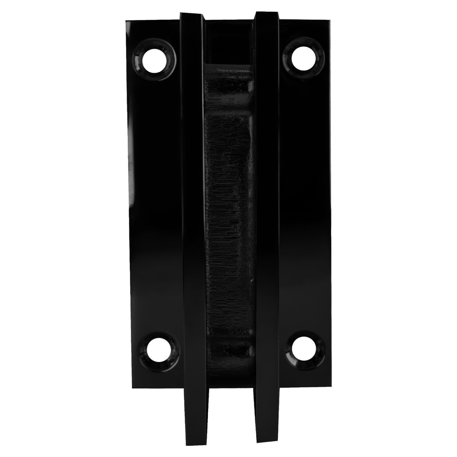 Matte Black Geneva 337 Series Adjustable Wall Mount Full Back Plate Hinge