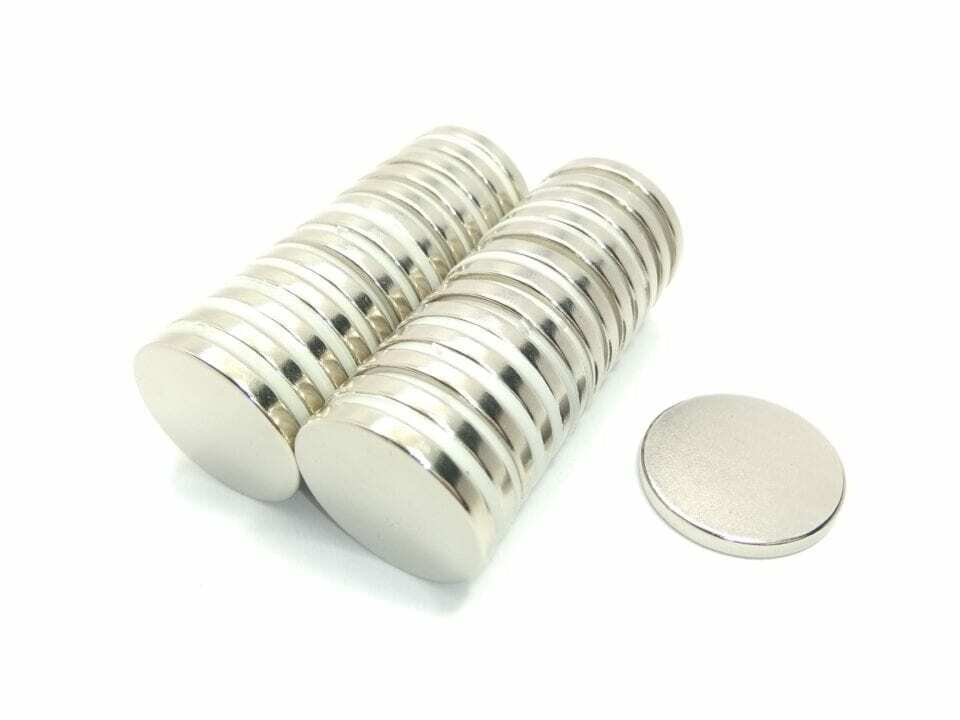 Neodymium Magnet Disk N52 D1" x 1/8"(A) - Price is per magnet