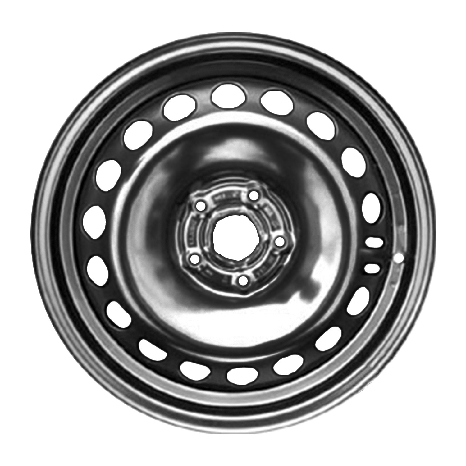05474 Reconditioned OEM 16x6.5 Black Steel Wheel fits 2011-2015 Chevrolet Cruze
