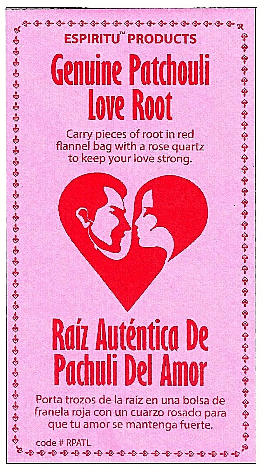 GENUINE PATCHOULI LOVE ROOTS-RAIZ AUTENTICA PACHULI DEL AMOR