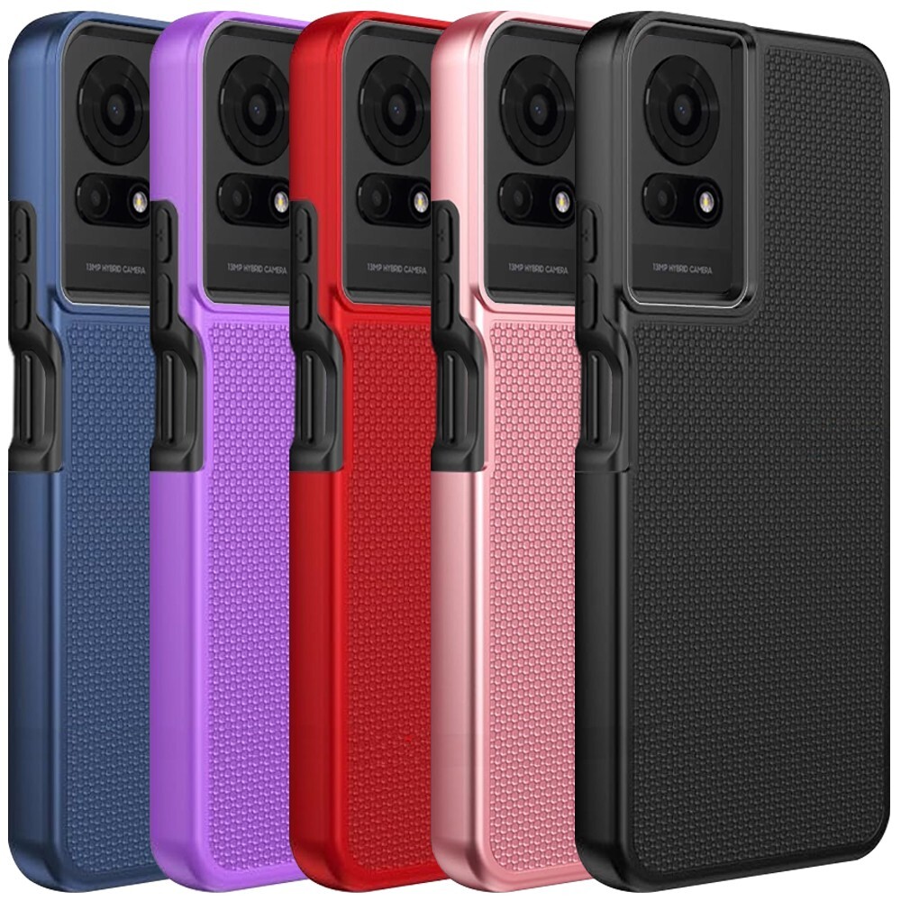 For TCL 50 LE Phone Case Dual Layer Heavy Duty Shockproof Hybrid Cover