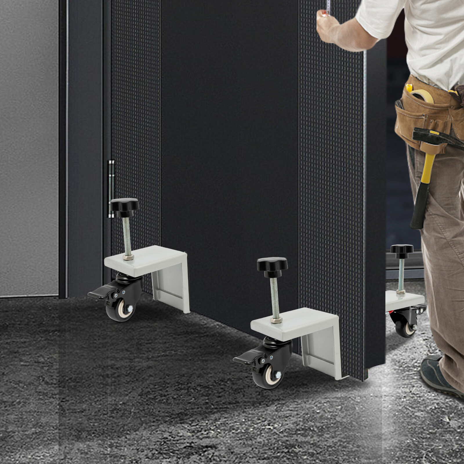 1000 lbs Capacity Door Dolly & Board Lifter 2 in1 Heavy Duty Door Installation