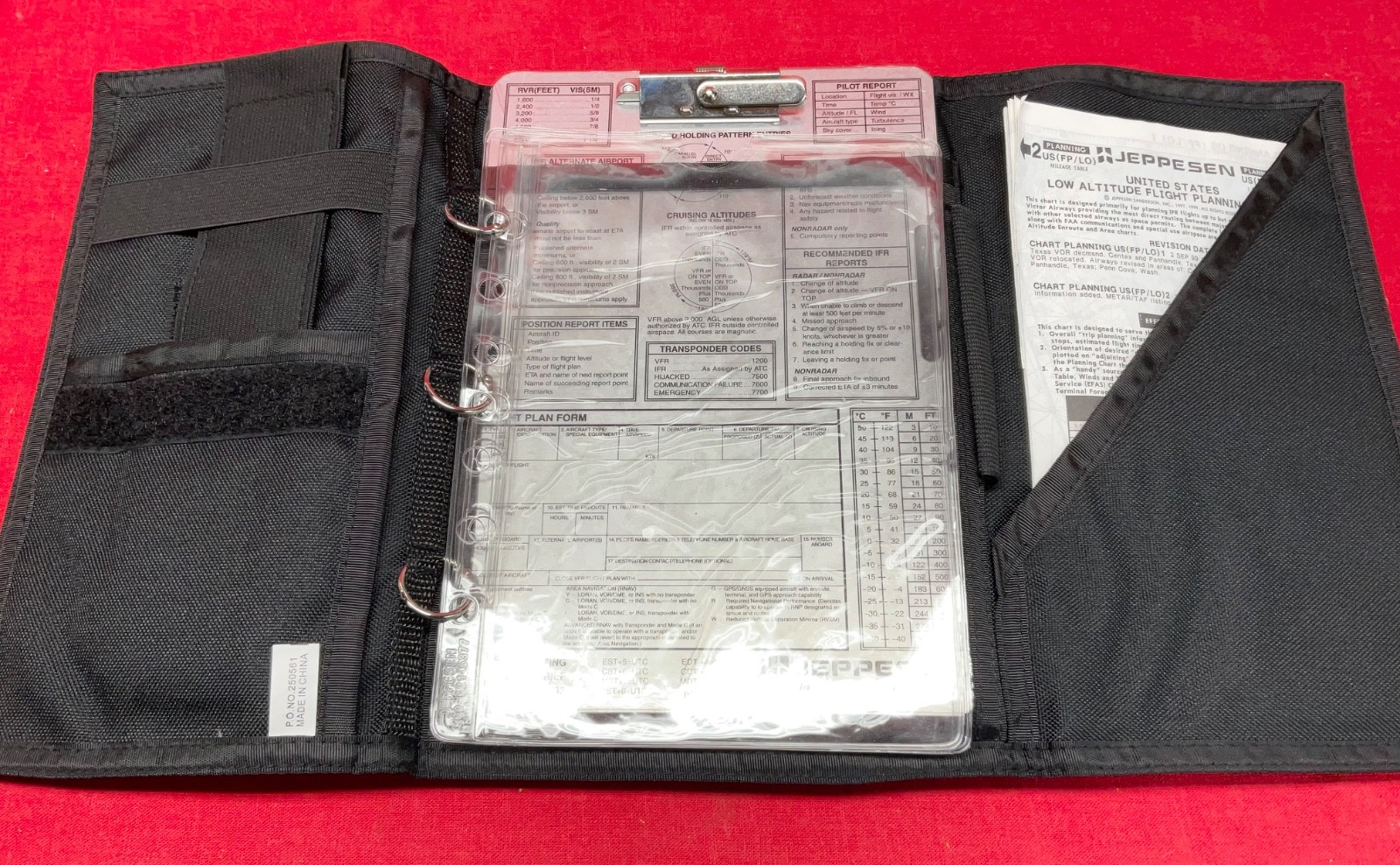 Unused  Jeppesen Sanderson Aviator Aviation Pilot Training Resource Board + Case