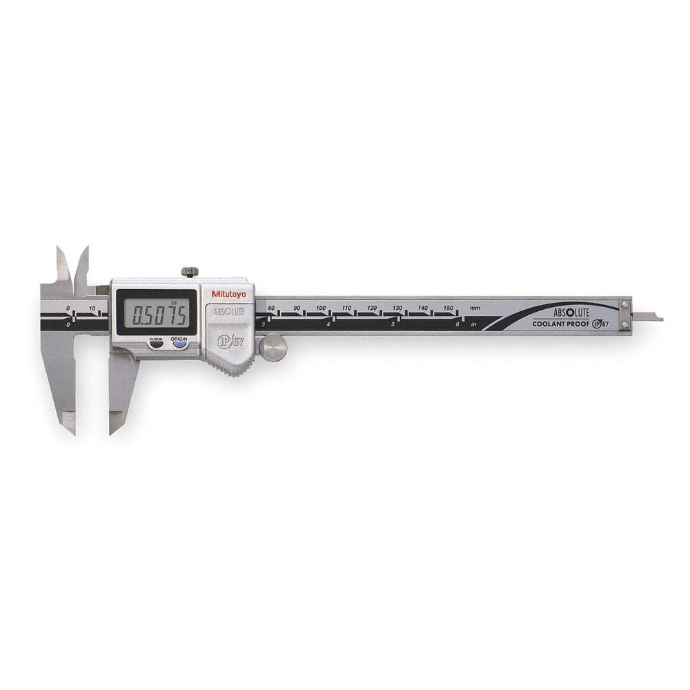MITUTOYO 500-752-20 Absolute Digital Caliper,0 to 6 In 2VNH6