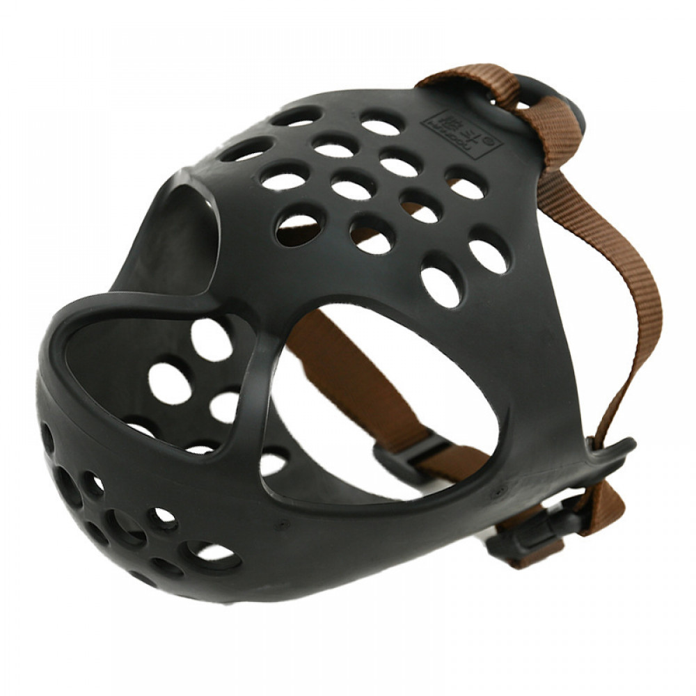 Short Snout Dog Muzzles Soft Silicone Adjustable Breathable Bulldog Muzzle L