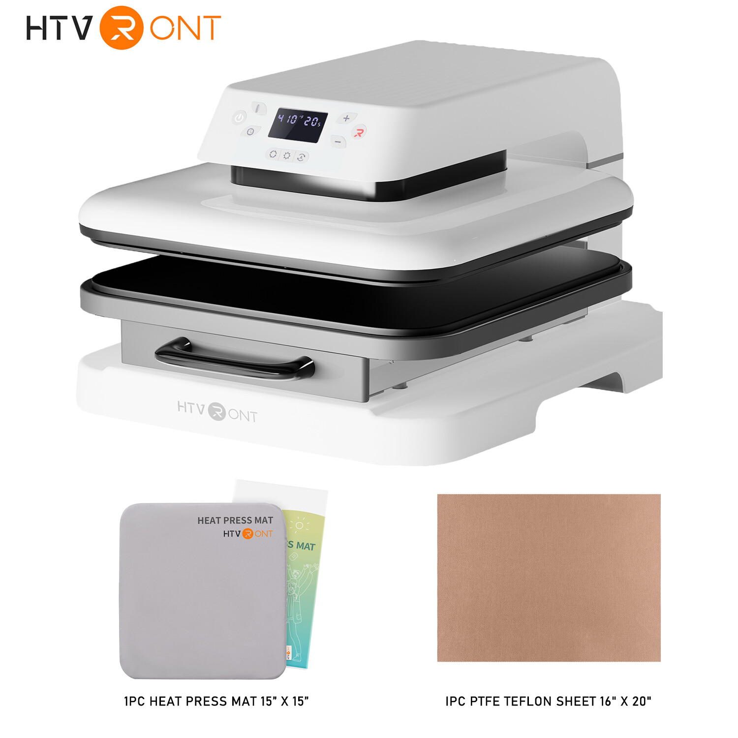 HTVRONT Heat Press Machine Bundle Digital Transfer T-Shirt Sublimation Automatic