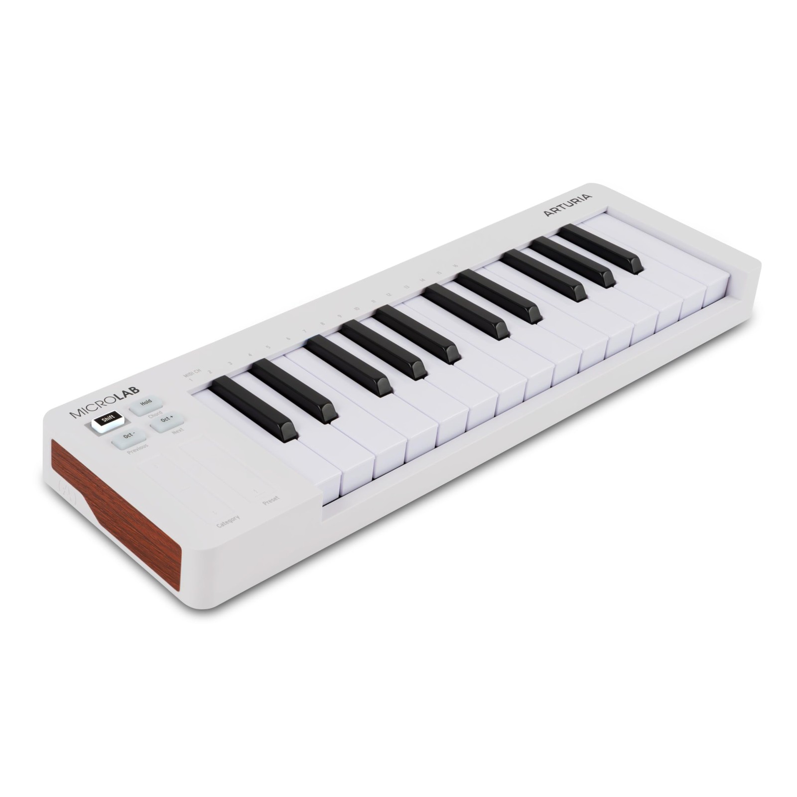 Arturia MicroLab Mk3 - Universal MIDI Controller for Music Production - White