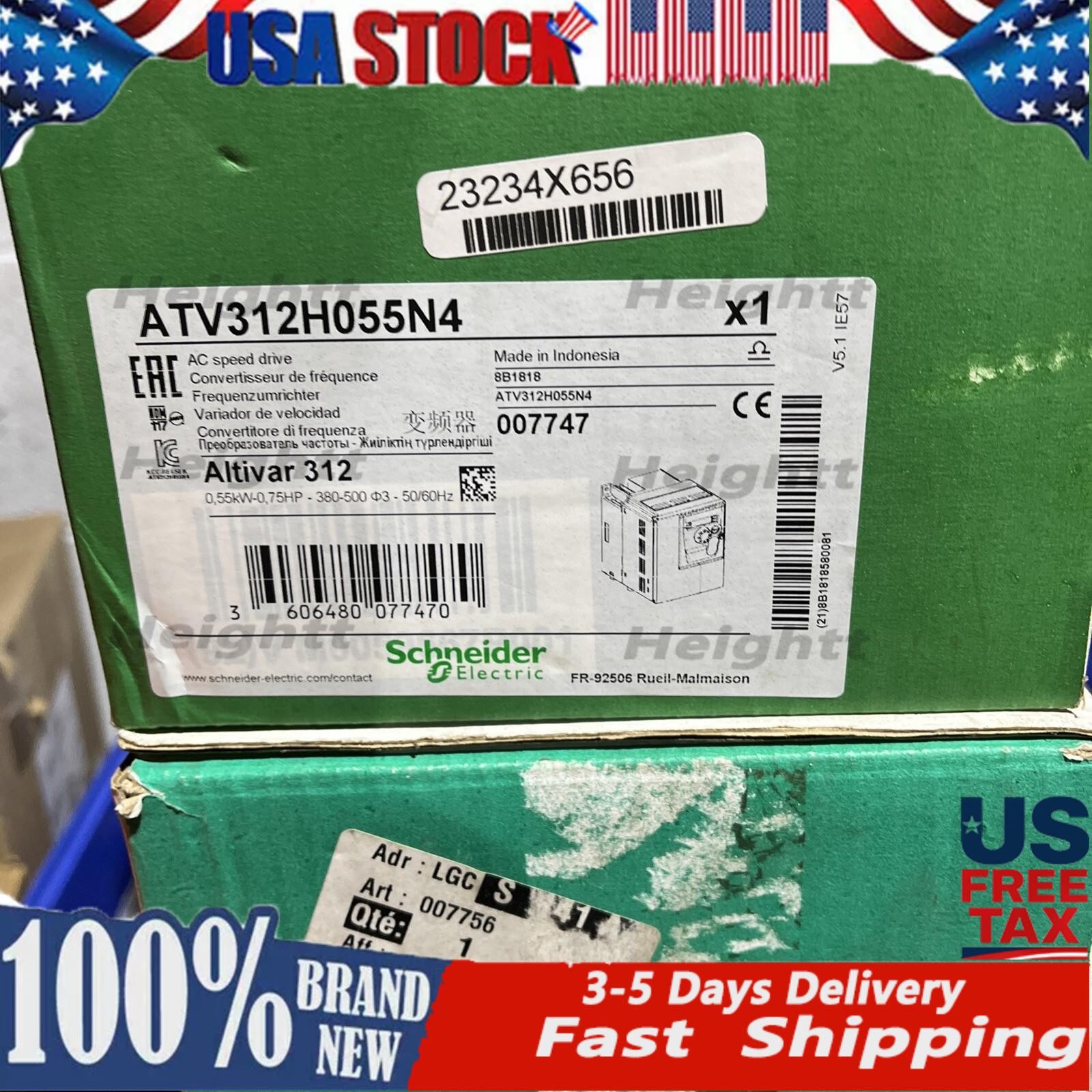 Schneider Electric ATV312H055N4 Ac Speed Drive 0.55KW 3phase Inverter New In Box