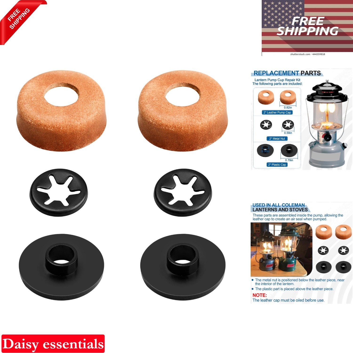 Replacement Pump Cup Kit for Coleman Lanterns & Stoves Airtight Seal Tools Coils