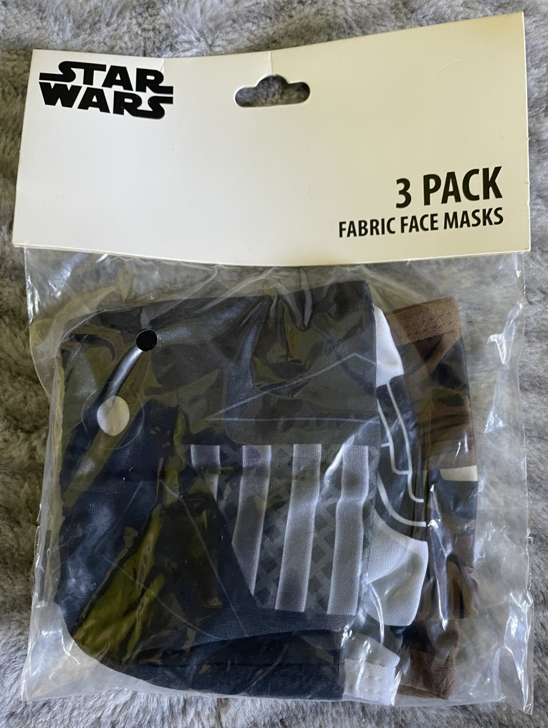 Concept One Accessories Disney Star Wars Face masks NIP set of 3 Adult 14+