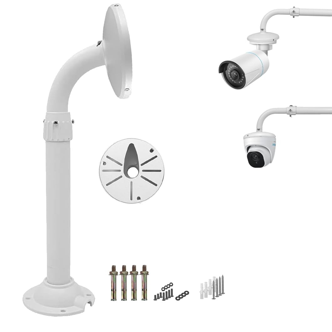 Security Camera Mount Bracket 6 inch Base,15.7inch-23.6 inch Extendable J-Pol