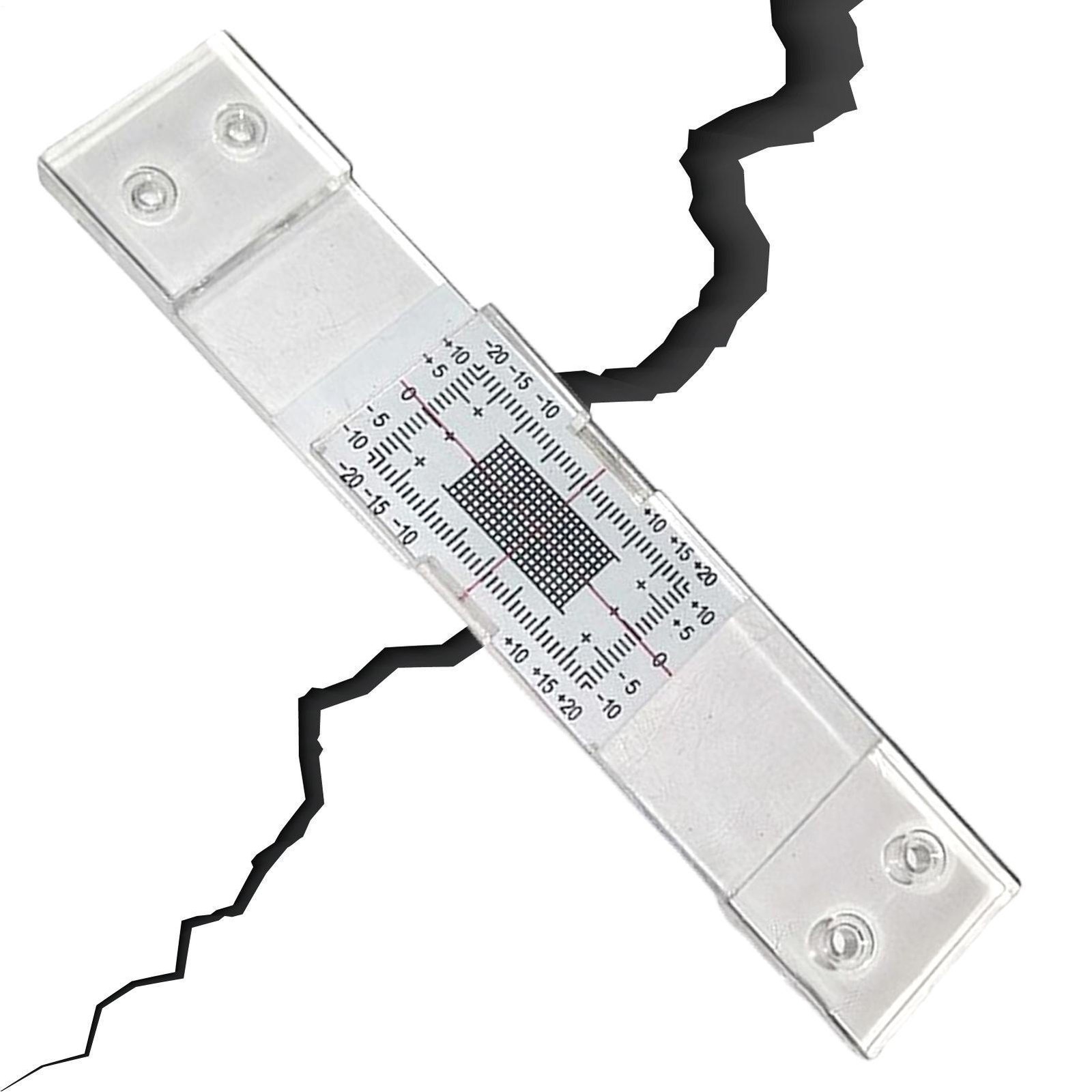 Crack Monitor Precise Read Measurement Grid Concrete Crack Monitoring Record