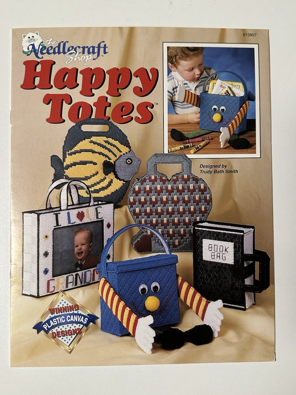 Vintage Plastic Canvas Pattern Leaflets Leisure Arts Needlecraft Shop Lot
