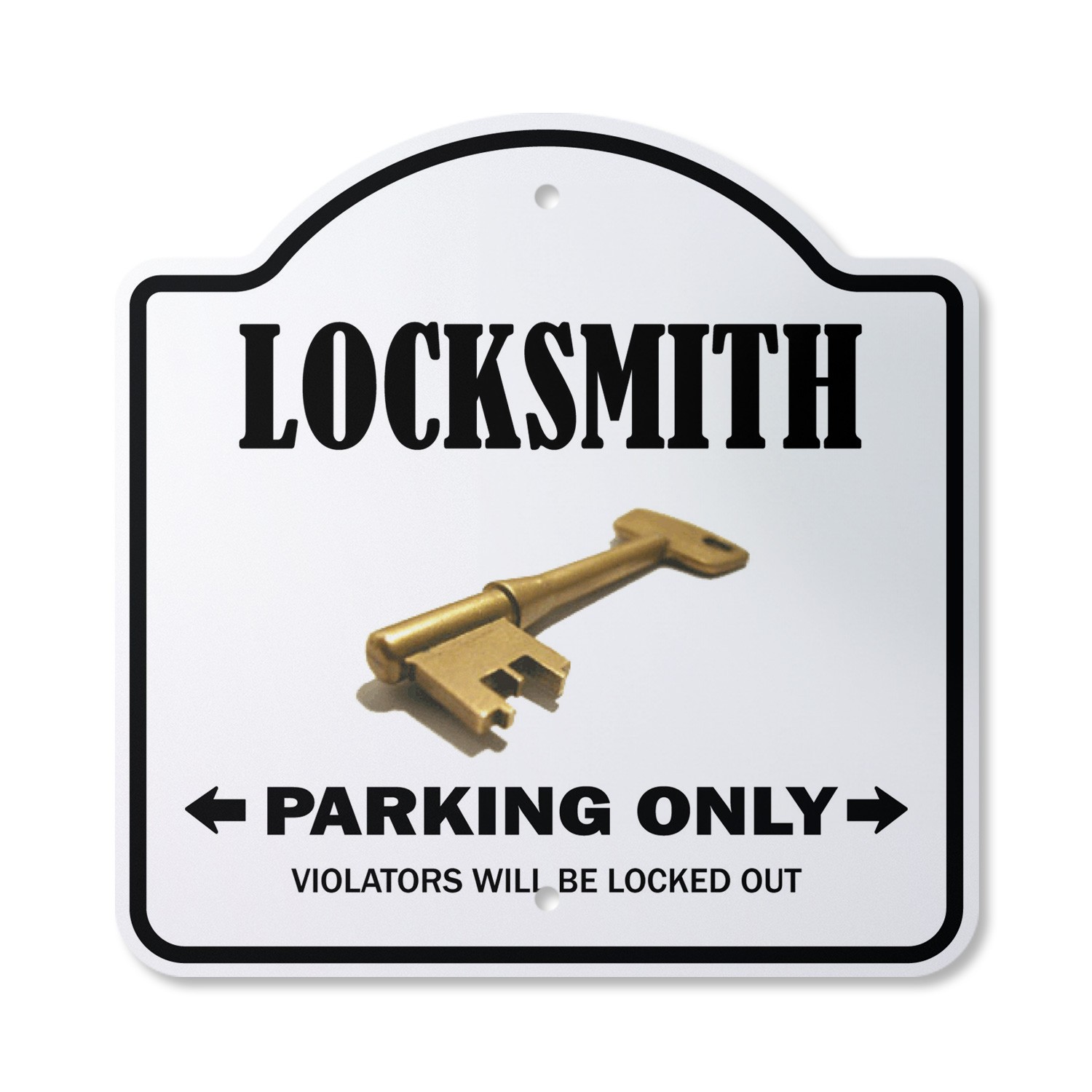 Locksmith Plastic Novelty Sign Parking Key Lock Repair Lockout Smith