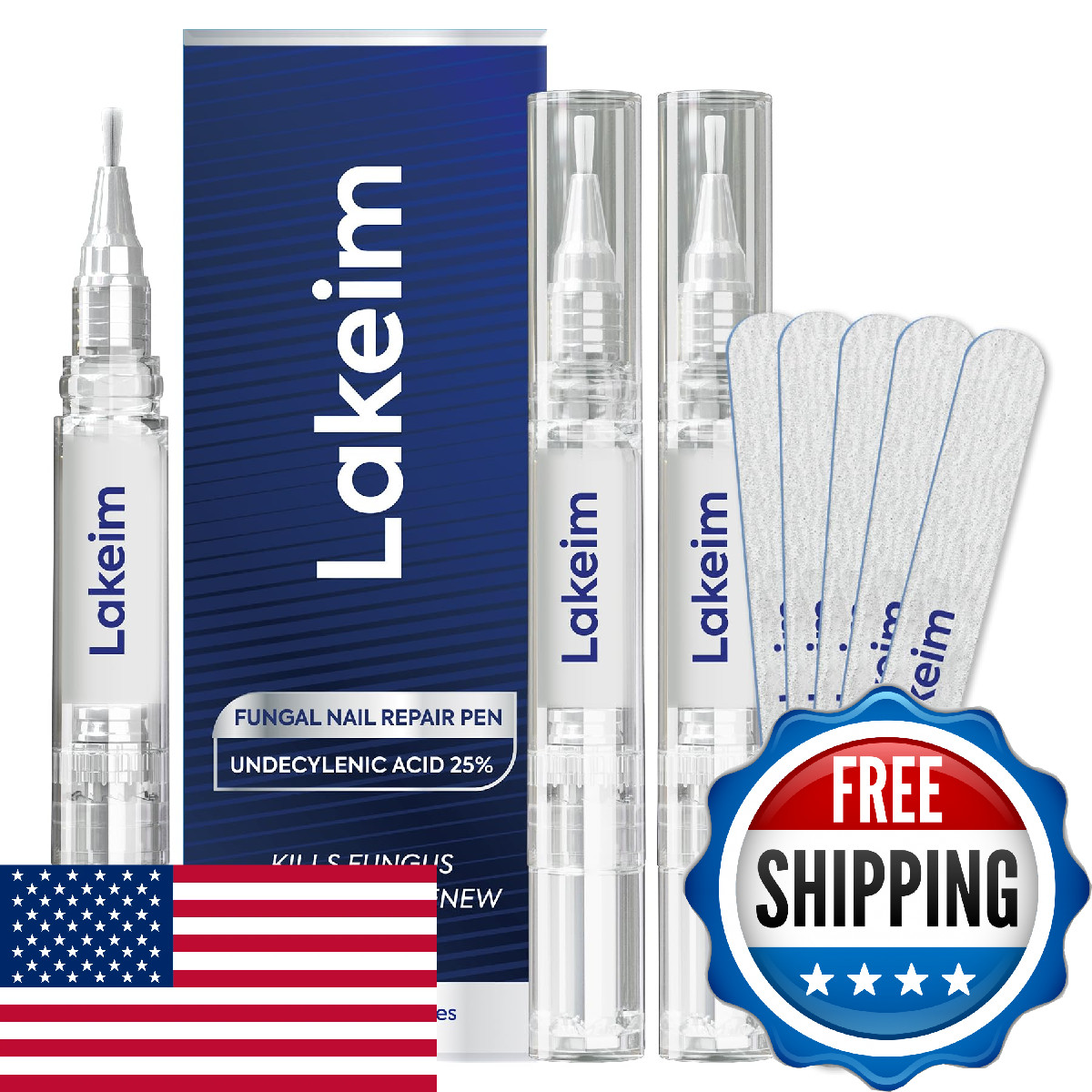 Toenail Fungus Treatment Extra Strength 25% Undecylenic Acid Tea Tree Oil 3 Pens