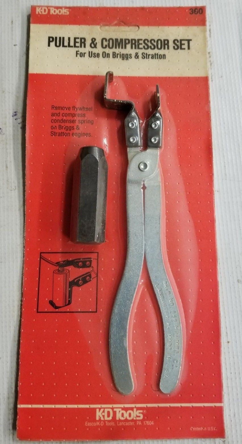 KD Tools Puller & Compressor Set for use on Briggs & Stratton