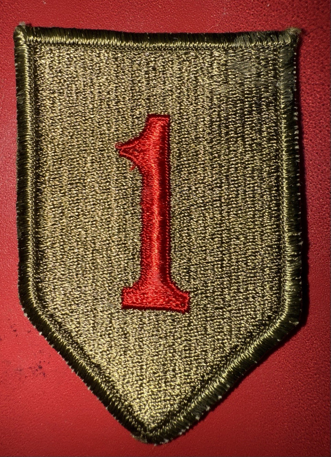 1st Infantry Division (Big Red One) SSI Patch (AO)