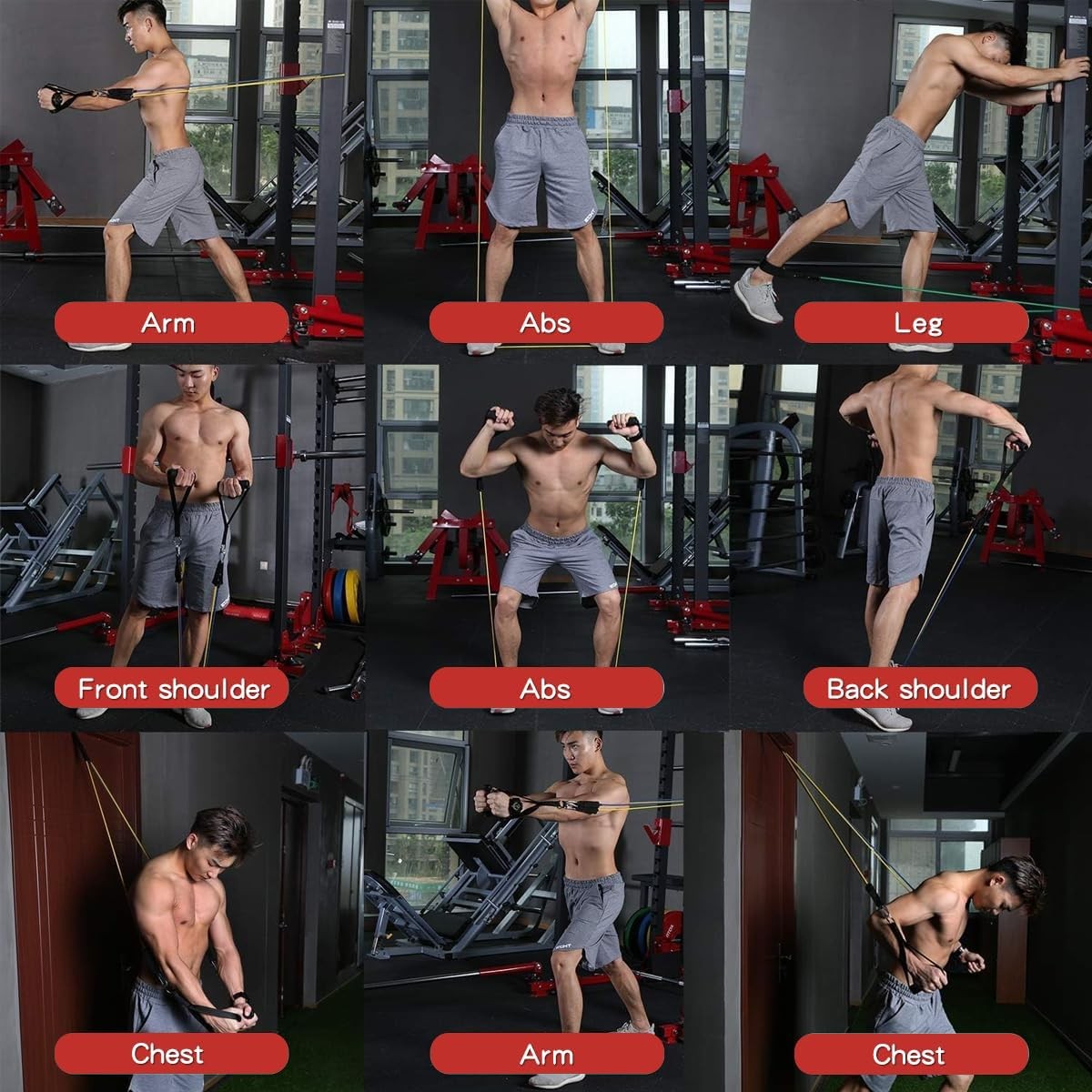 Resistance Bands, Exercise Bands，Resistance Bands for Working Out, Work Out B...