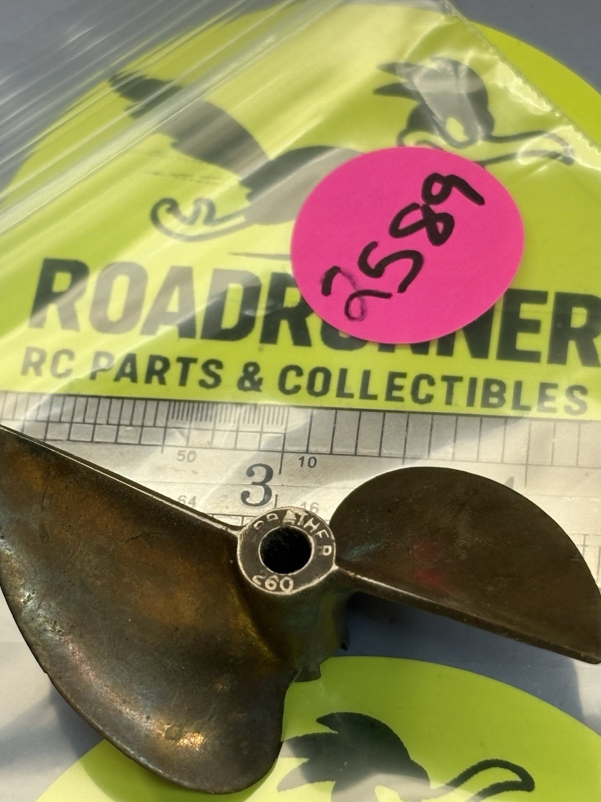 VINTAGE RC BOAT 2-BLADE METAL PROP -NEW OLD STOCK-