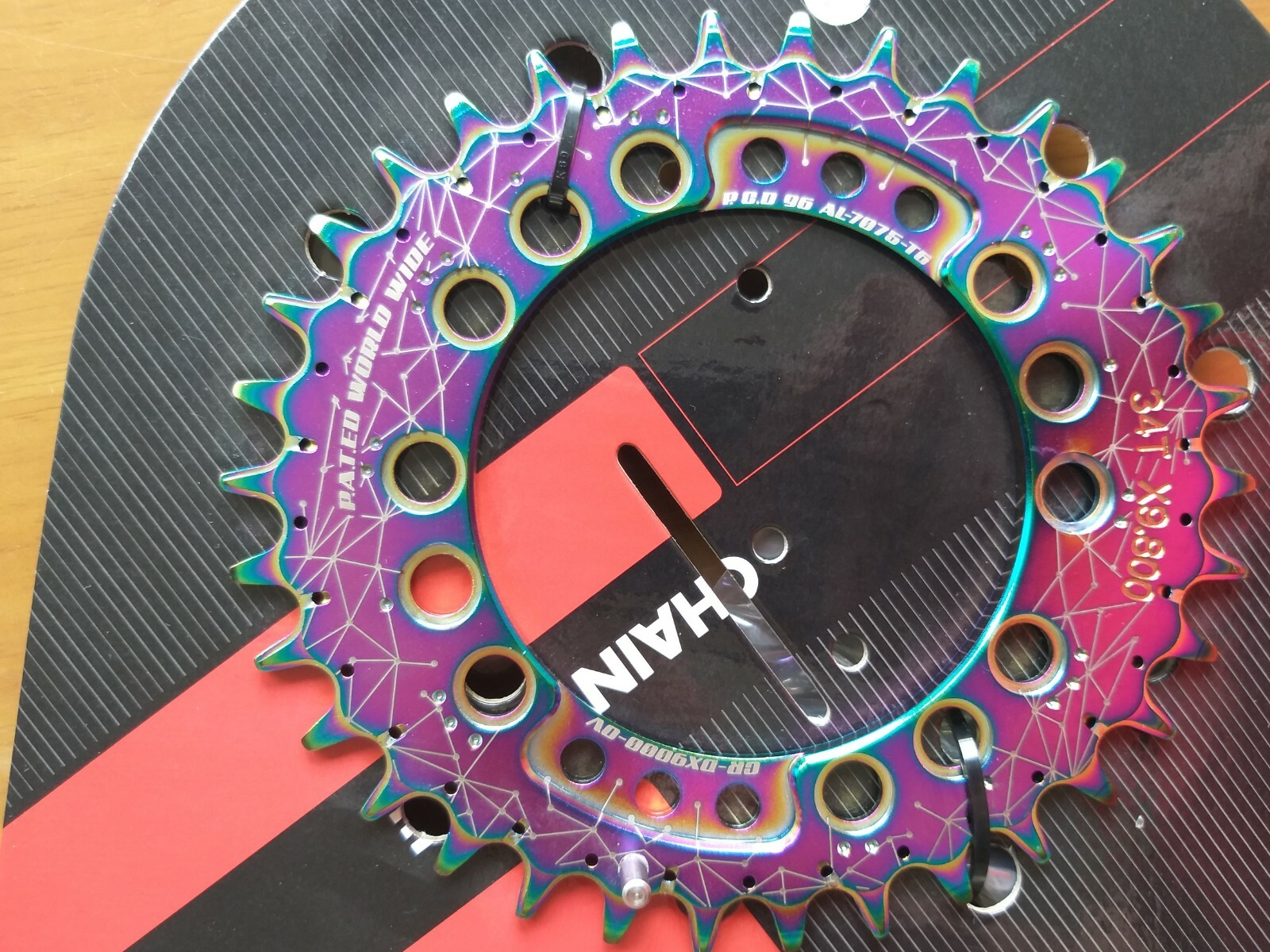 FOURIERS Ti-coating Oval Chainring for Shimano XT M8000 Mountain Bike Chainwheel