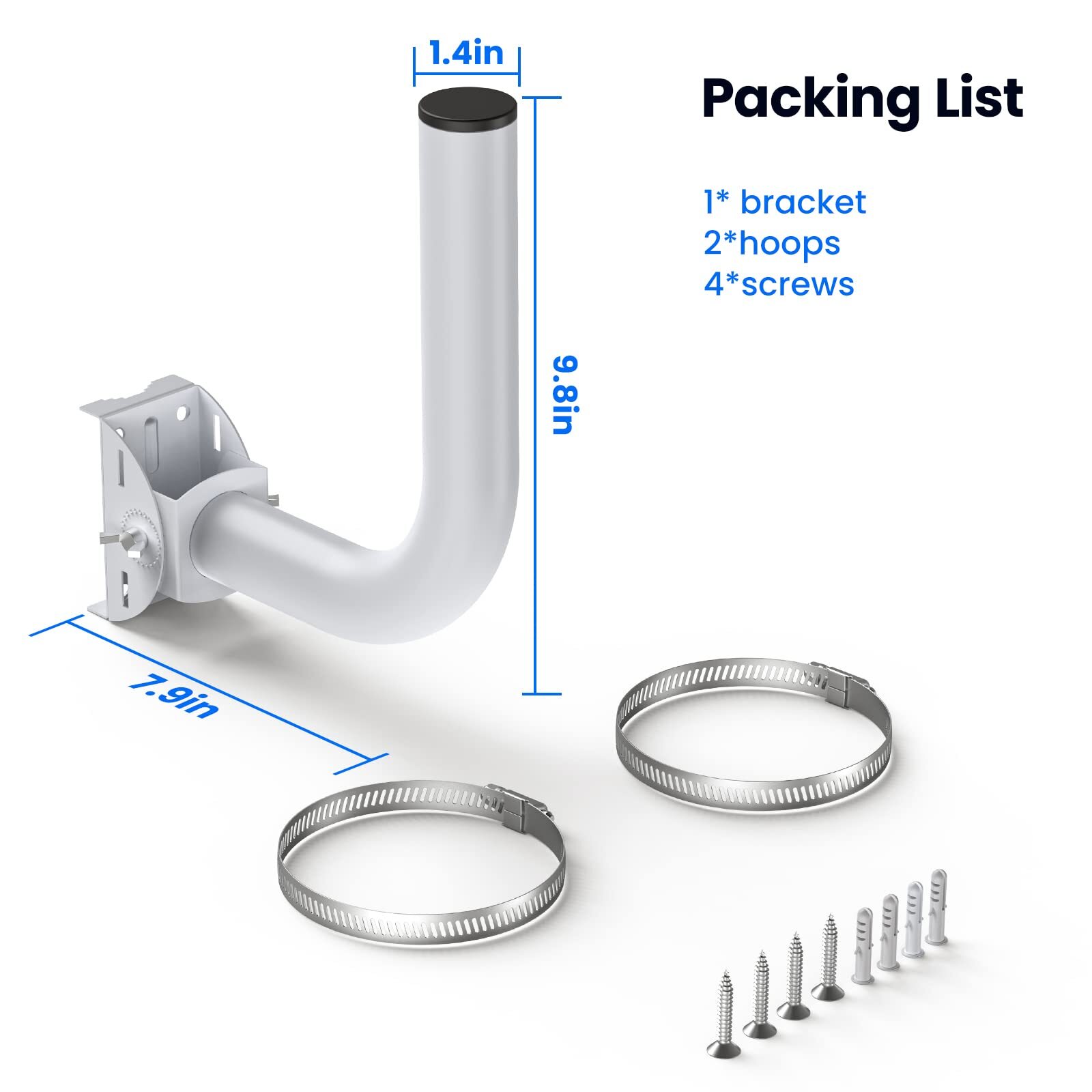 Universal Wireless Bridge Bracket Mount Pole And Wallmounted Mount For Outdoor P