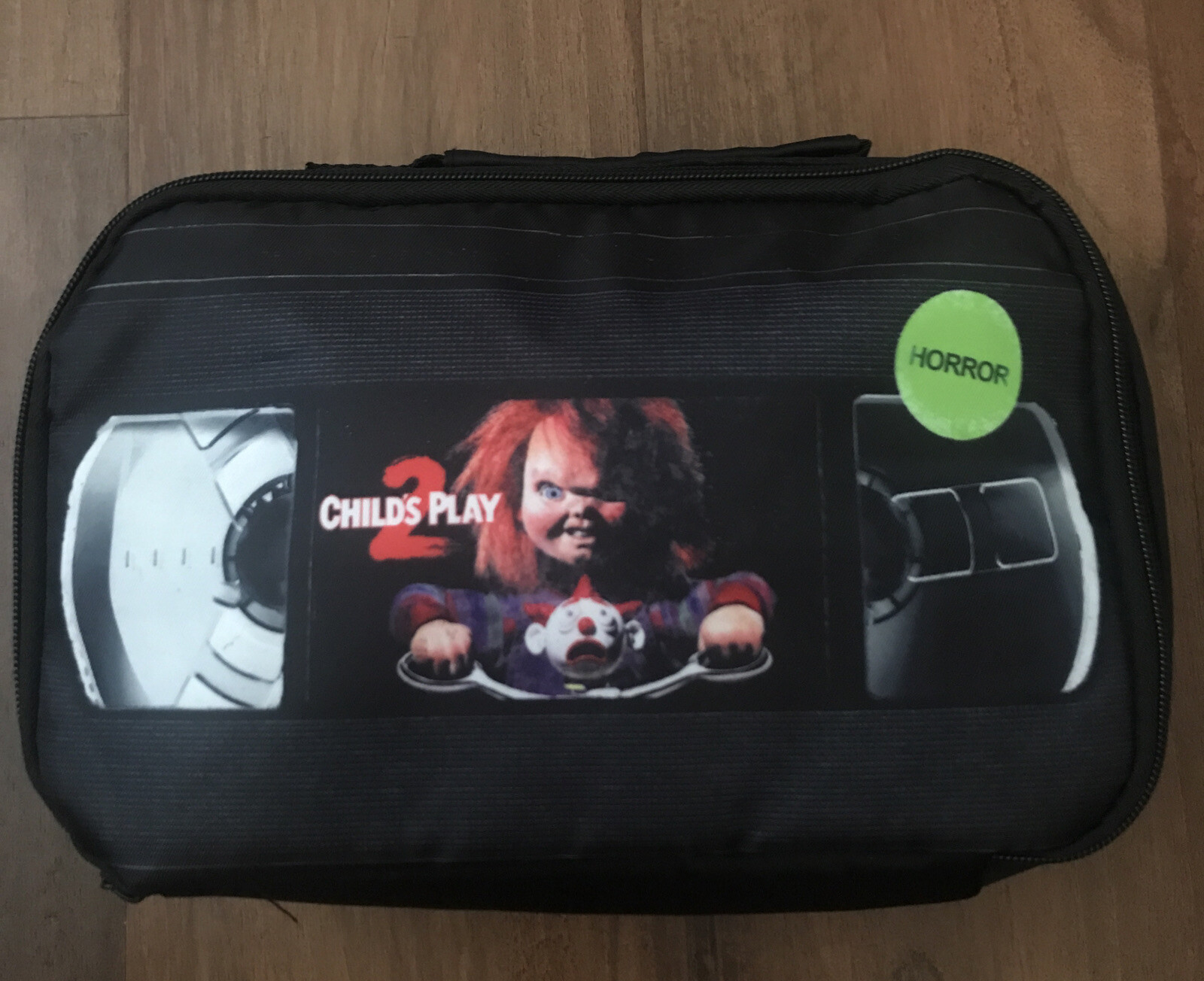Loot Crate Loot Fright Chucky Child's Play 2 VHS Insulated Lunch Bag Cooler