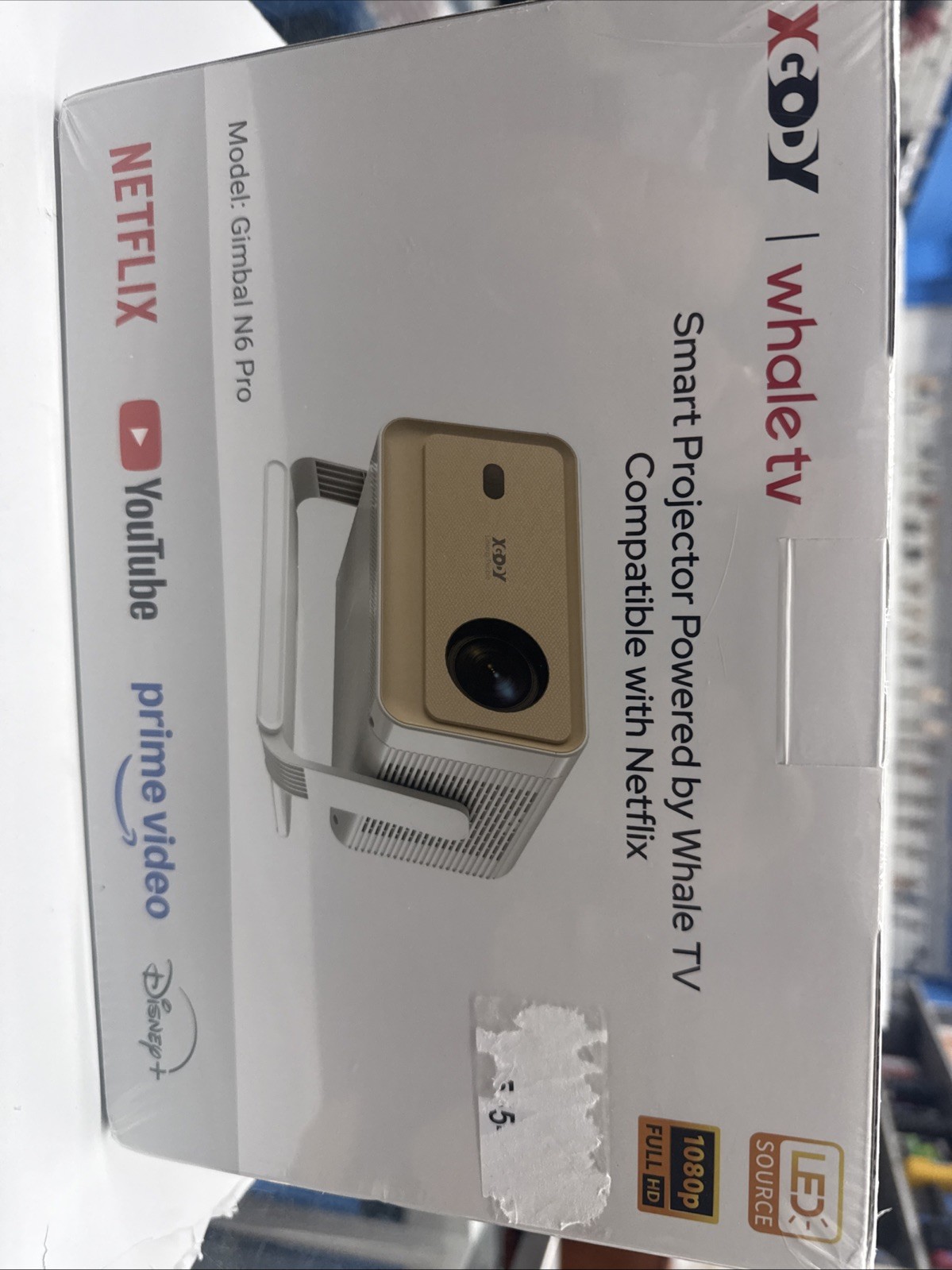 XGODY Gimbal N6 Pro Projector Whale Tv  1080p Full HD