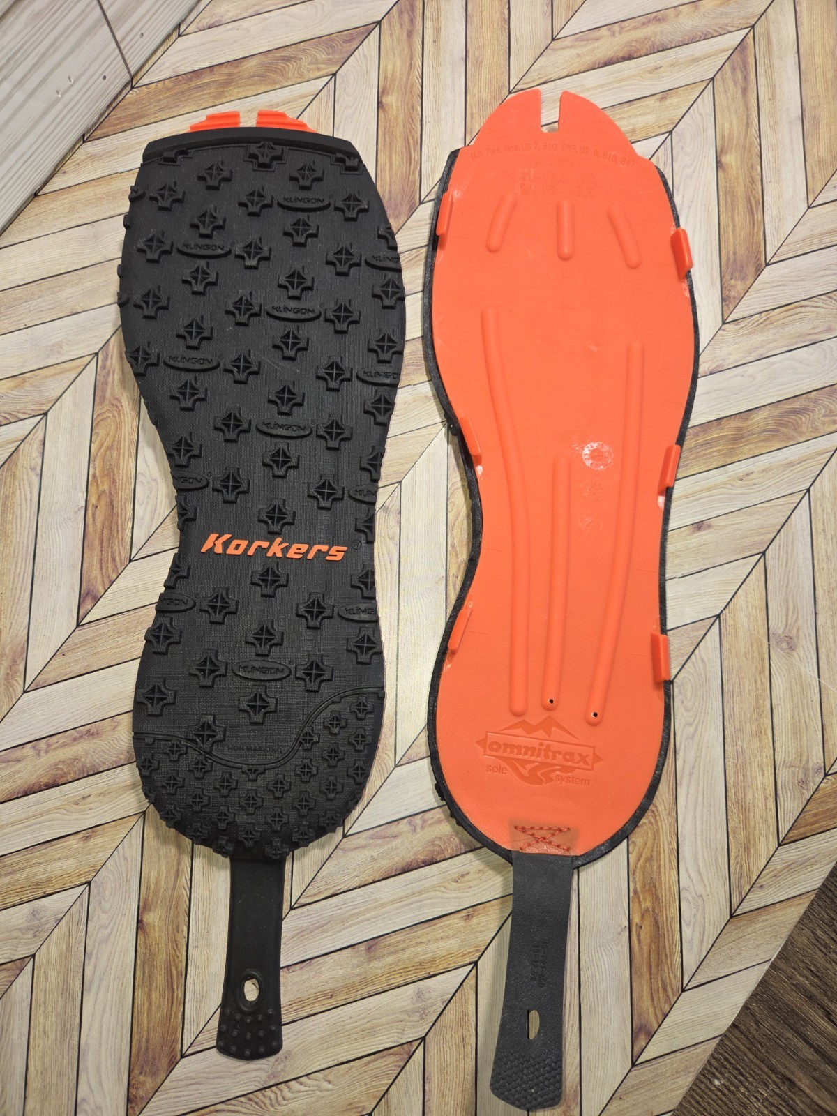 Korkers OmniTrax v3.0 Sole Kling-On Sticky Rubber, Size 11.5 - 12